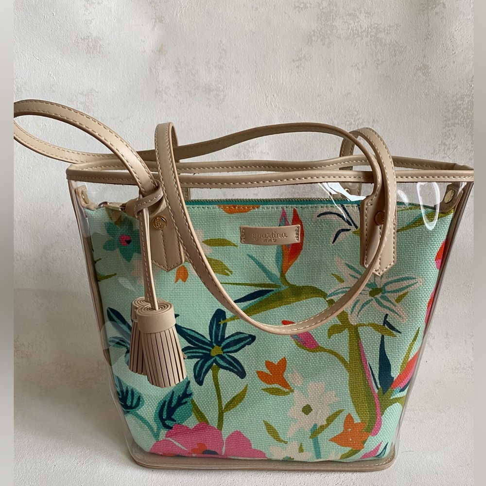 NWOT Spartina 449 Moreland Clarissa Clear Tote